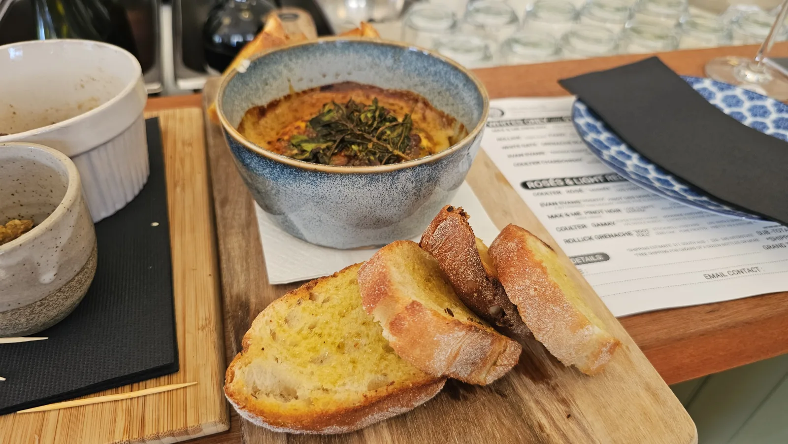 Baked Camembert at New Wave Wines